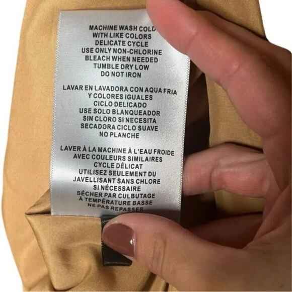 Levi's Oversize Tan Faux Leather Relaxed Button Front Jacket Size Large - Picture 13 of 16